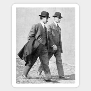 The Wright brothers, US aviation pioneers (H423/0251) Sticker